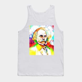 Nathaniel Hawthorne Colourful Portrait | Nathaniel Hawthorne Artwork 11 Tank Top